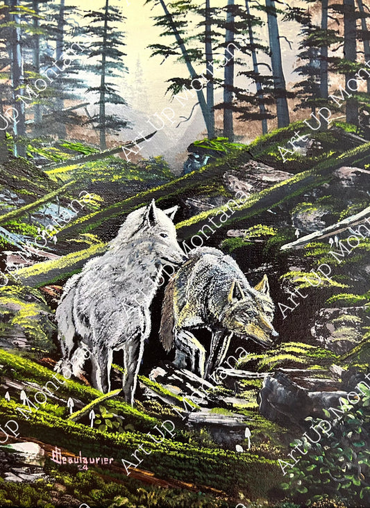 Wolves Print